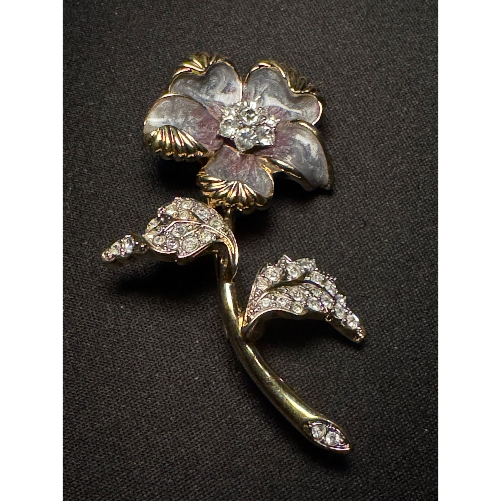 Other Nolan Miller Rhinestone Flower Brooch Size ONE SIZE - 1 Thumbnail
