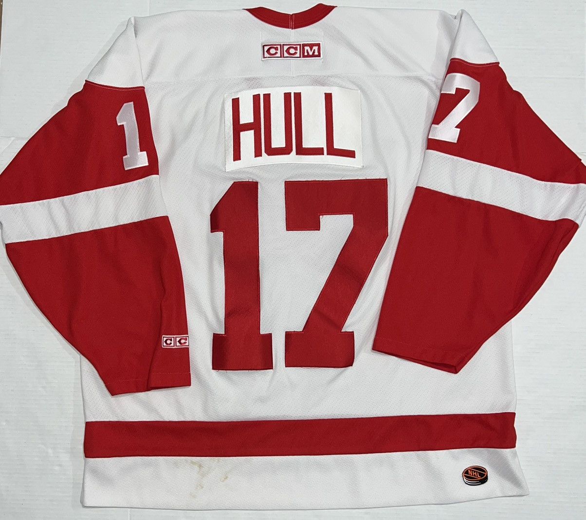Ccm Vintage Brett Hull 17 Detroit Red Wings Ccm Jersey Xl White Size US XL / EU 56 / 4 - 1 Thumbnail