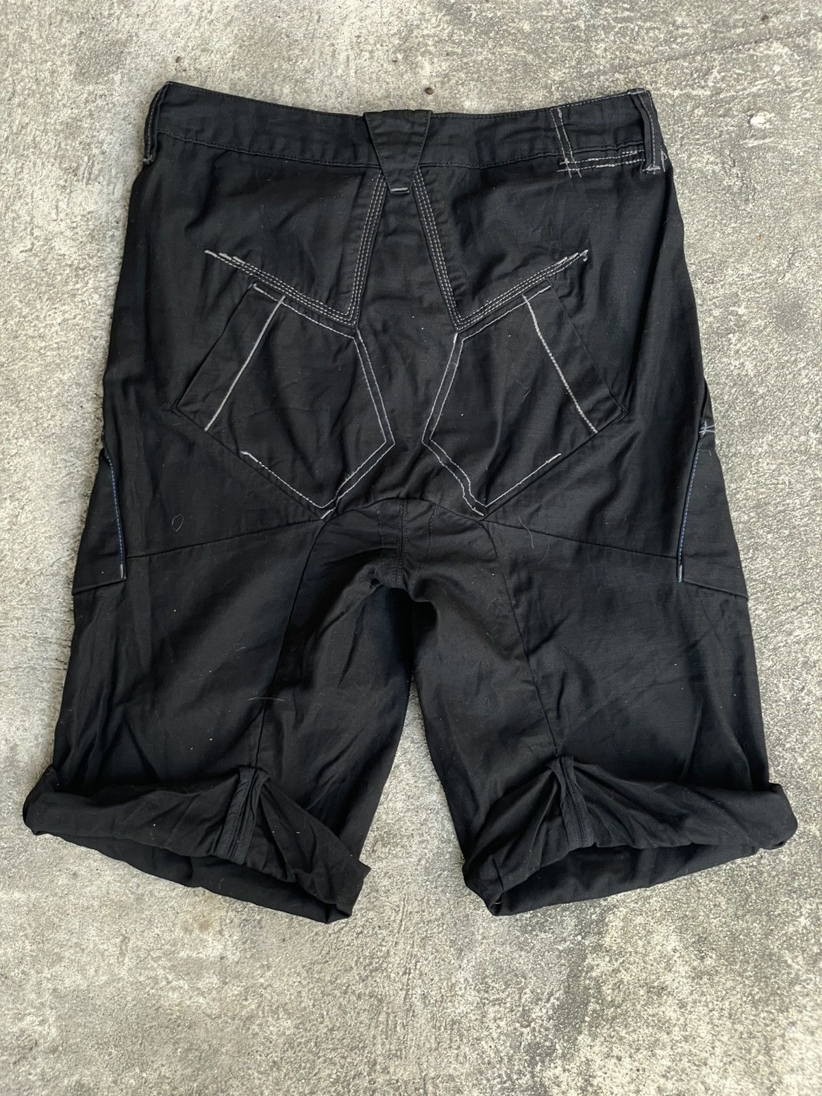 Marithe + Francois Girbaud Marithe & Francois Girbaud Drop Crotch Avant-garde Shorts Size 28" / US 6 / IT 42 - 5 Thumbnail
