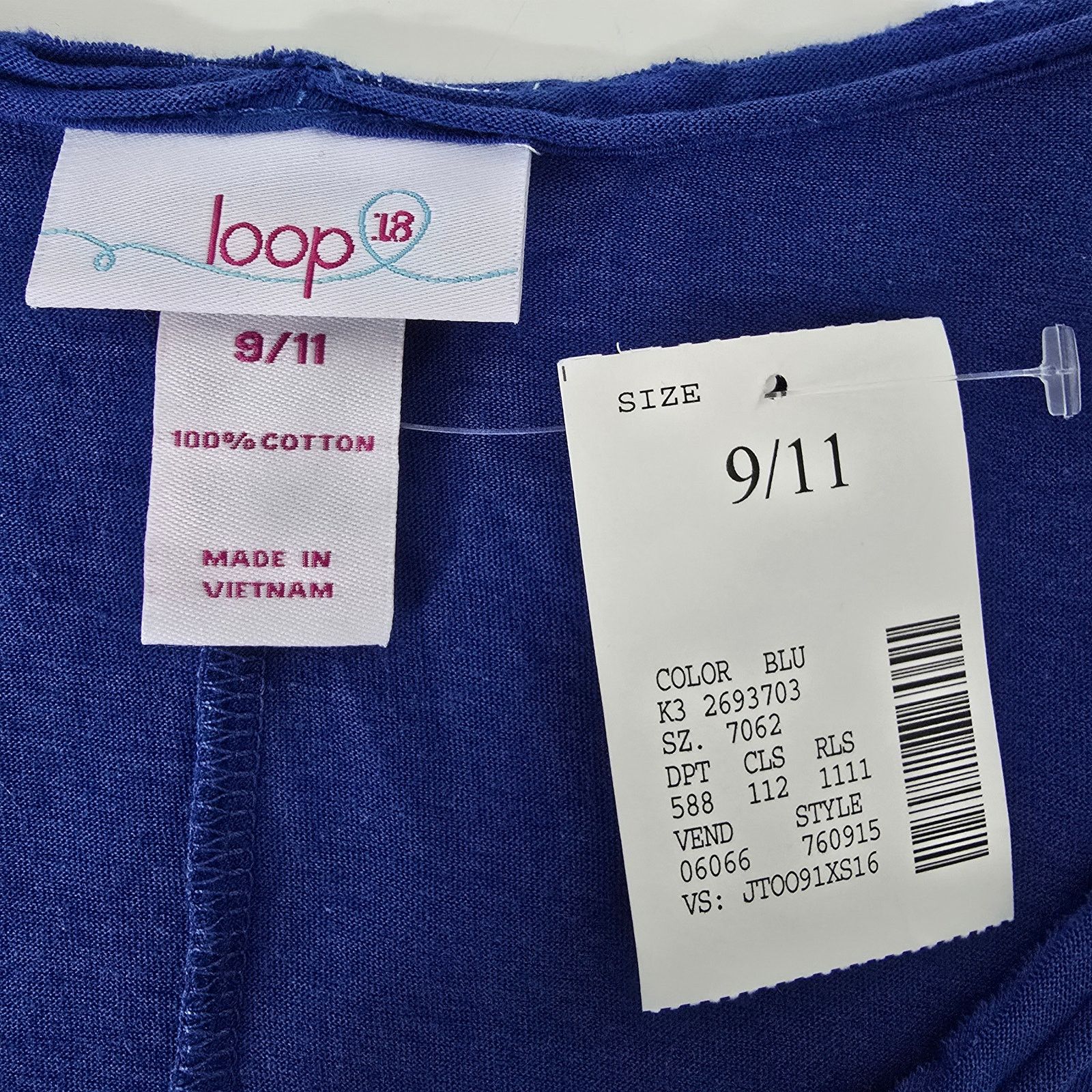 Other NWT Loop 18 Blue Graphic Tee 3/4 sleeve - Size 9/11 M Goth Size M / US 6-8 / IT 42-44 - 11 Thumbnail