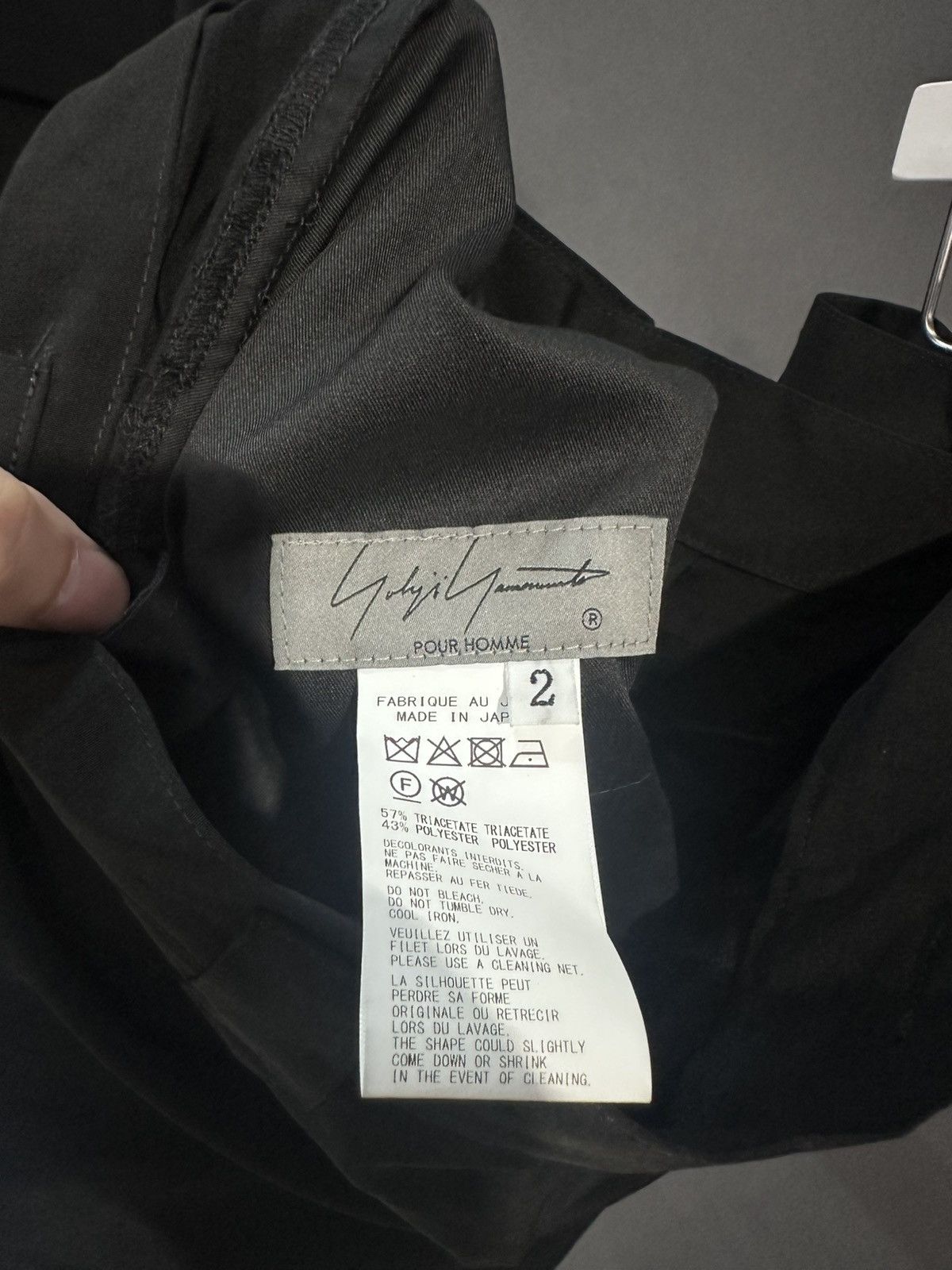 Yohji Yamamoto Yohji yamamoto Center Tucked pants Size US 33 - 4 Thumbnail