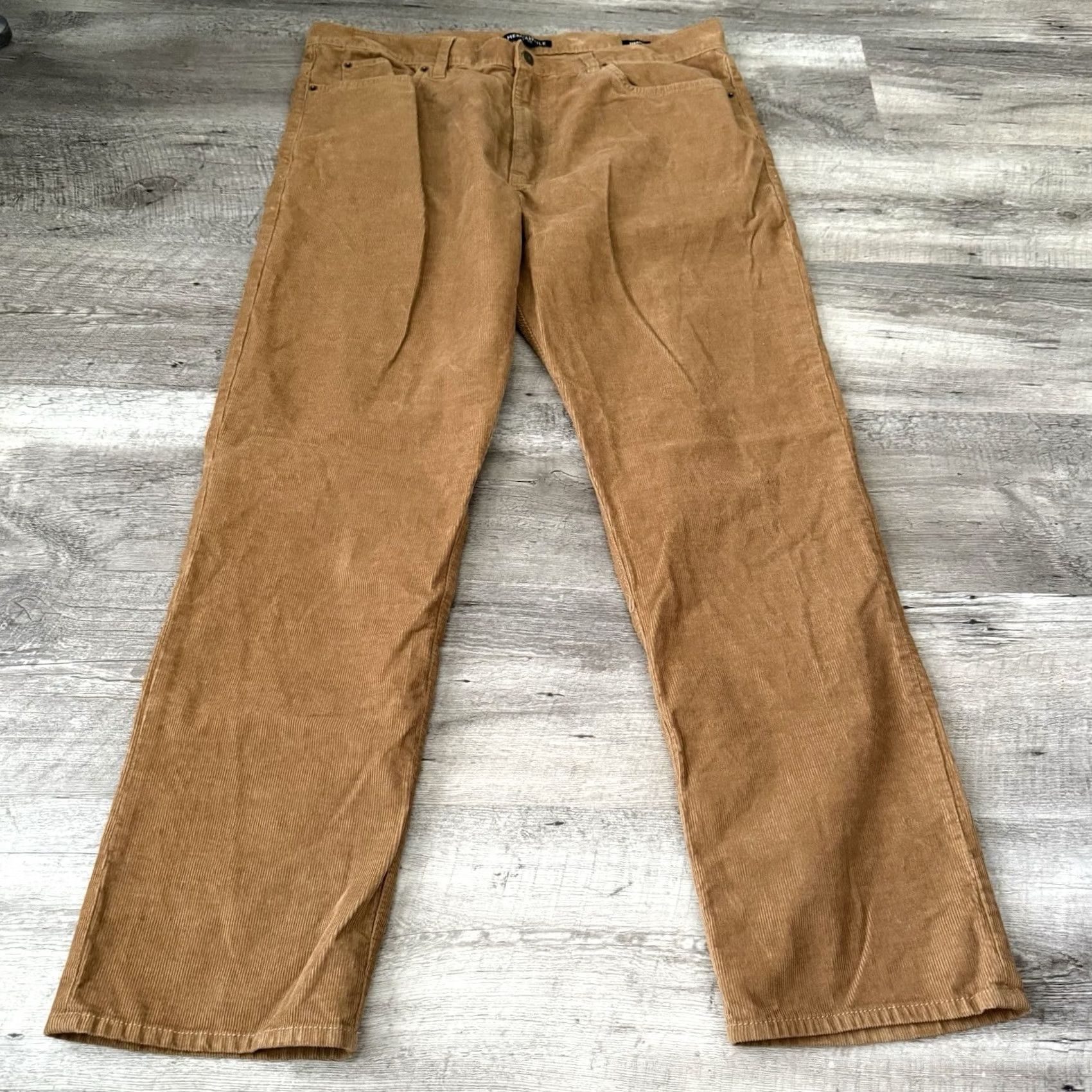 J.Crew J.CREW Mercantile Pants Mens Rust Corduroy 36x30 5-Pocket Flex Straight Fit Brown Casual Workwear Size US 36 / EU 52 - 3 Thumbnail
