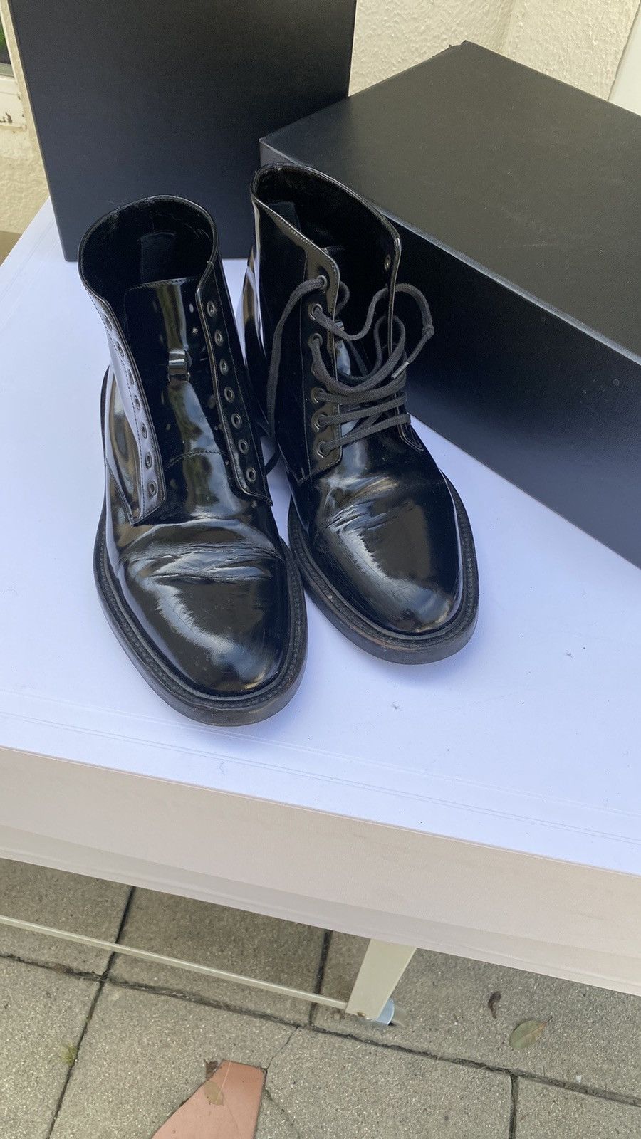 Saint Laurent Paris Army lace-up “Army” boots Size US 7.5 / EU 40-41 - 2 Thumbnail