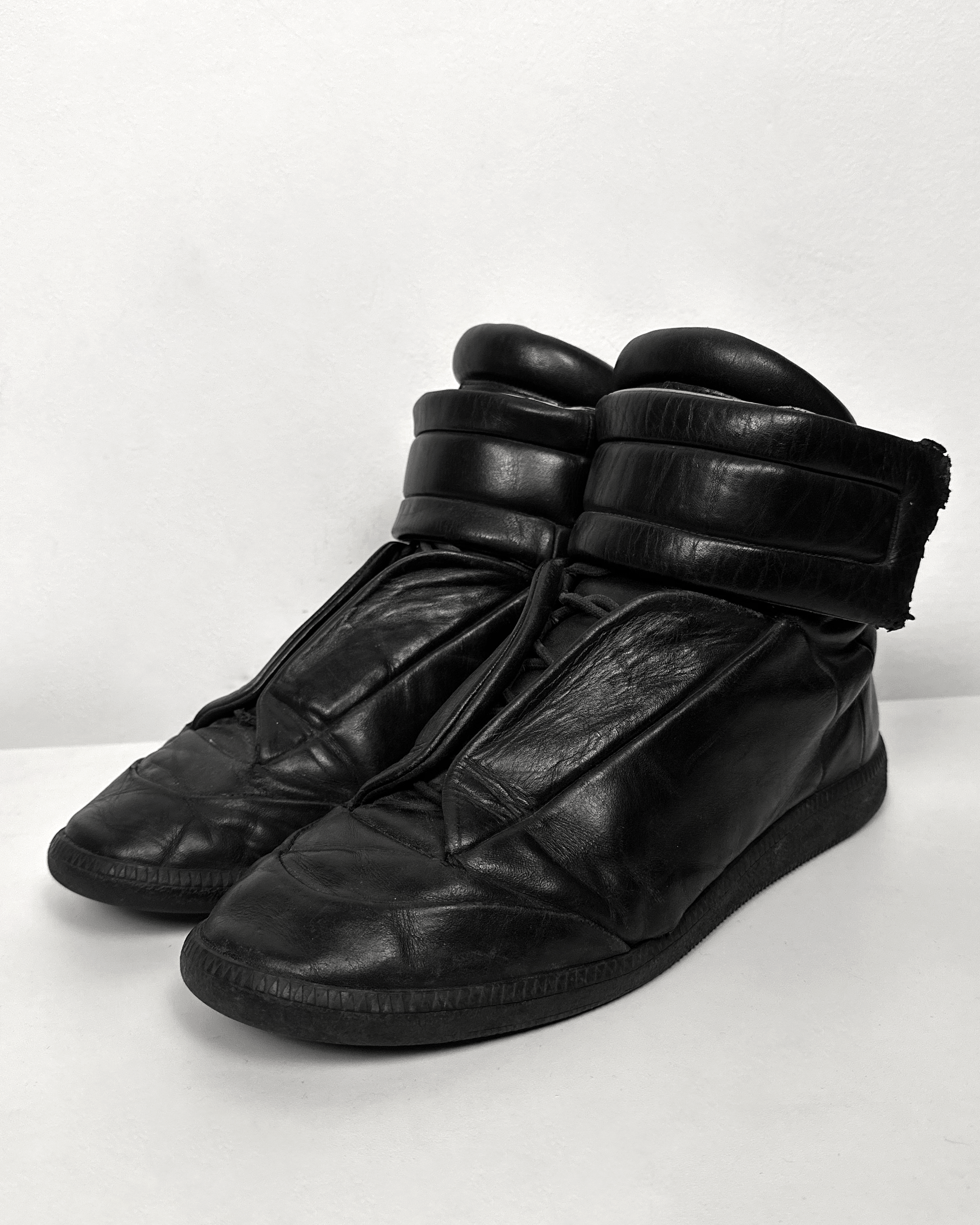 Maison Margiela Maison Margiela Future High Black Sneakers Size US 12 / EU 45 - 6 Thumbnail