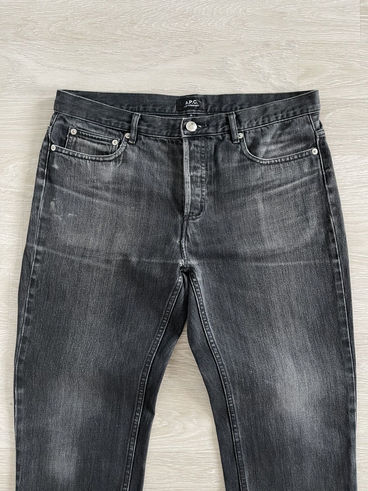 A.P.C. A.P.C. Low Standard Raw Denim Jeans Straight Leg Low Rise Size US 31 - 4 Thumbnail