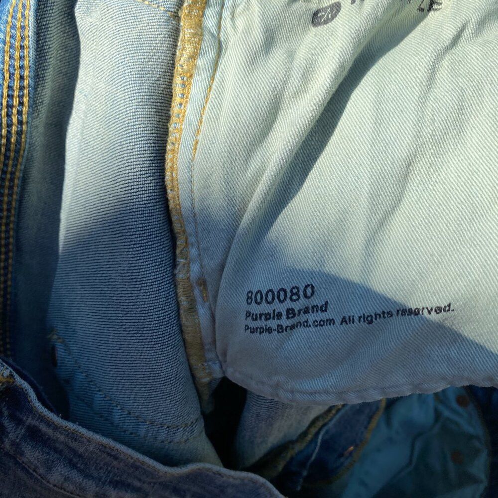 Purple Brand Purple Brand Designer Jeans Size 34 Style P001 Slim Fit Low Size US 34 / EU 50 - 9 Thumbnail