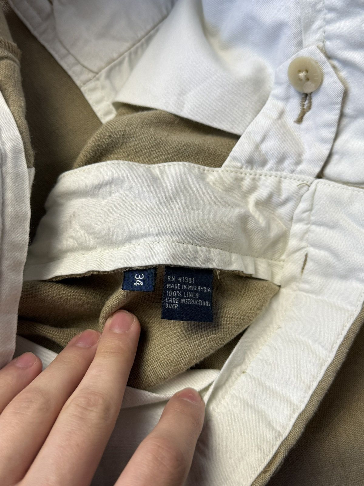 Polo Ralph Lauren Vintage Polo Ralph Lauren Linen Shorts Old Money Size 34 Size US 34 / EU 50 - 13 Thumbnail