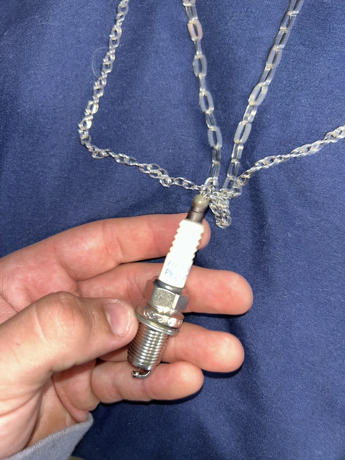 Other 1/1 Your World layered silver spark plug chain Size ONE SIZE - 3 Thumbnail