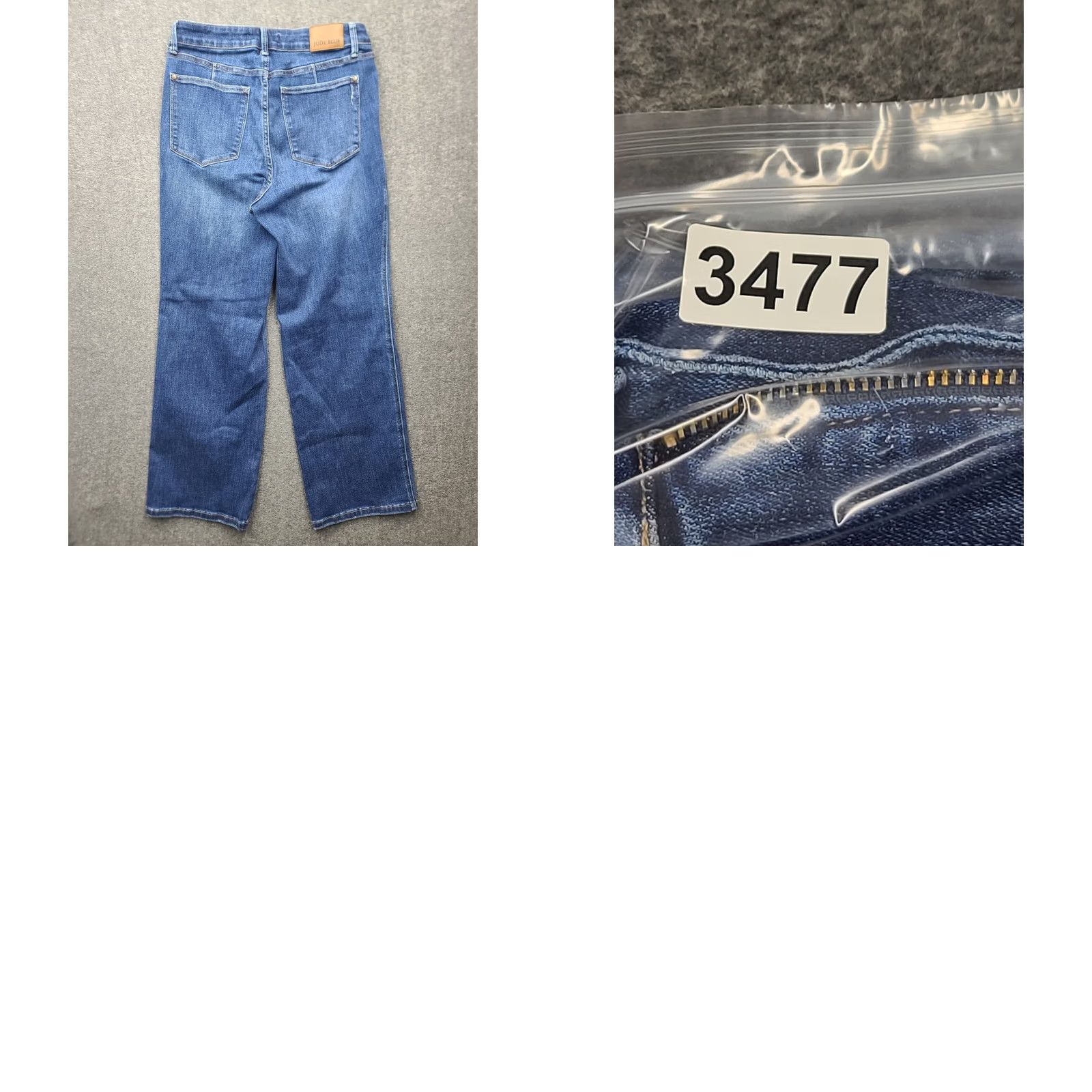 Vintage Judy Blue Womens Size 14W Jeans Dark Wash Blue Straight Fit Stretch Plus Size Denim 5-Pocket Zip Button High Rise Inseam 30in Size 36" / US 14 / IT 50 - 9 Thumbnail