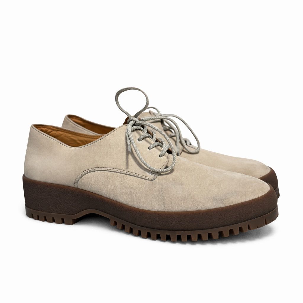 Kenzo Kenzo Nubuck Derby Shoes Cream / Beige – EU 42 Size US 9 / EU 42 - 6 Thumbnail