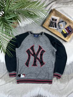 Vintage Y2K New York Yankees Baseball Gray Sweatshirt Large -  in 2023