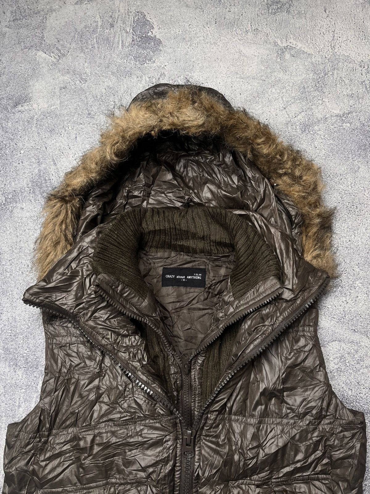 If Six Was Nine Faux Fur Puffer Vest Crazy About Anything Size US M / EU 48-50 / 2 - 4 Thumbnail