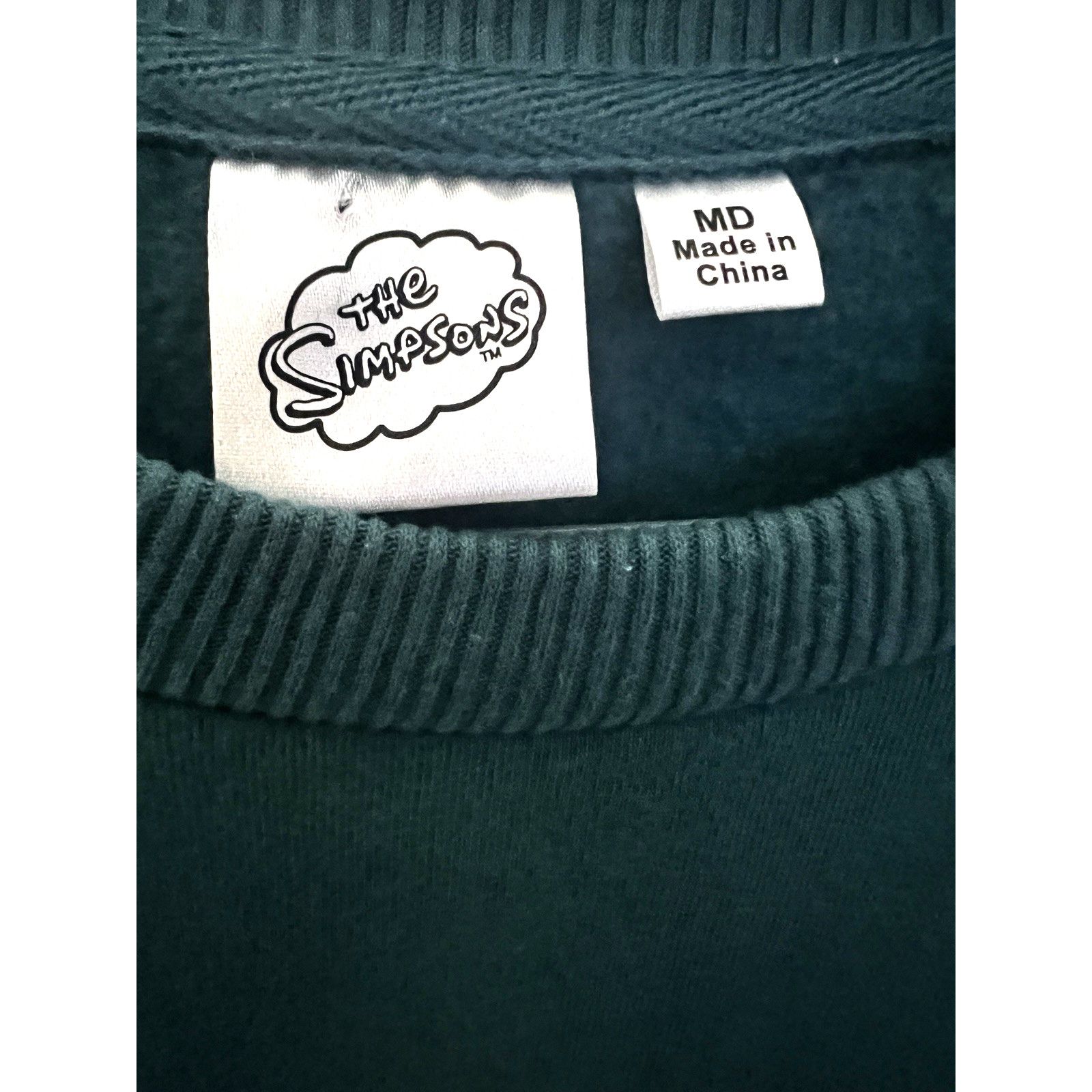 The Simpsons The Simpsons Cartoon Green Graphic Pullover Sweatshirt Men M Size US M / EU 48-50 / 2 - 6 Thumbnail