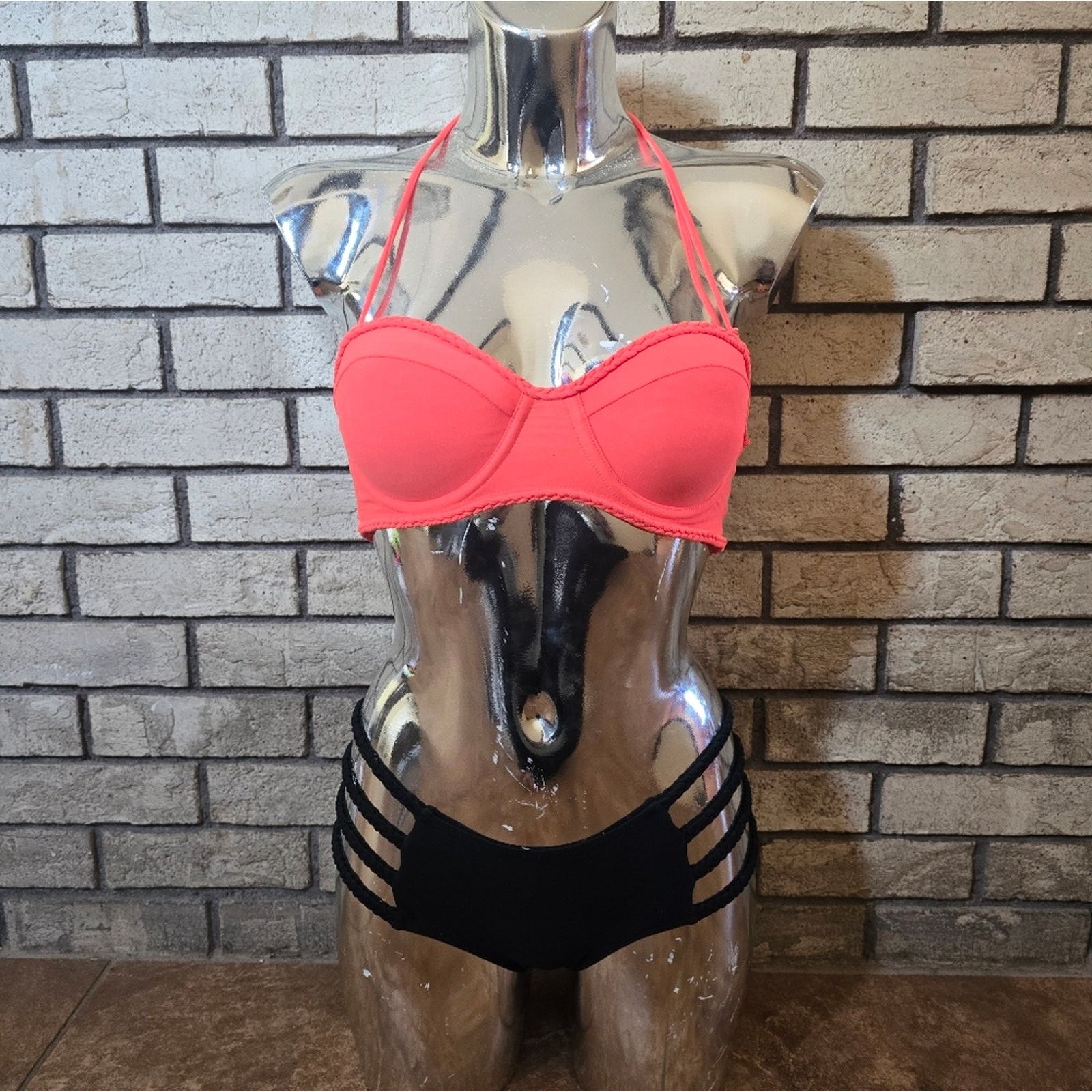 Orange Black FYS Kingston Bikini Set