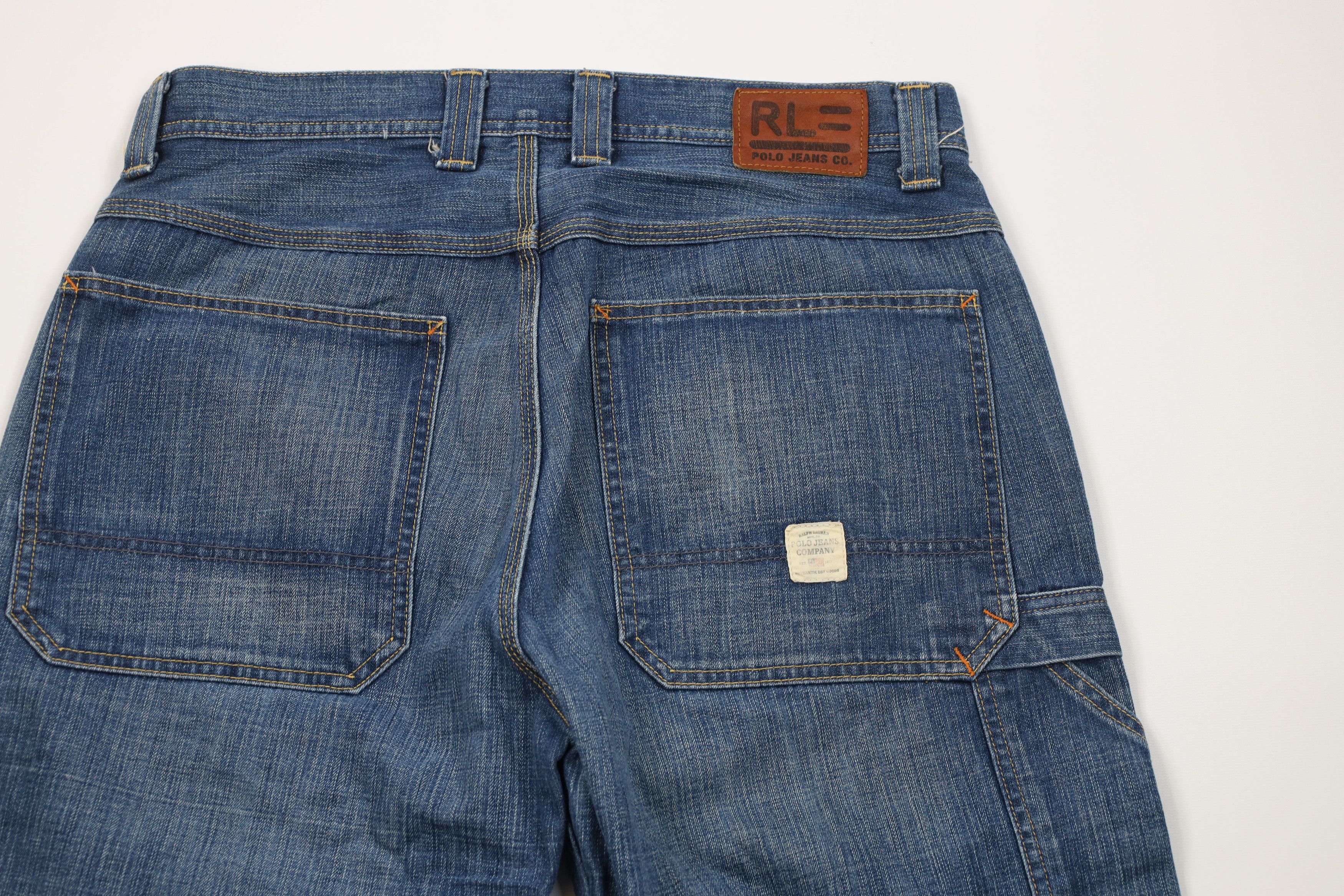 Ralph Lauren Vintage 90s Ralph Lauren Loose Wide Leg Dungaree Denim Jeans Size US 34 / EU 50 - 10 Thumbnail