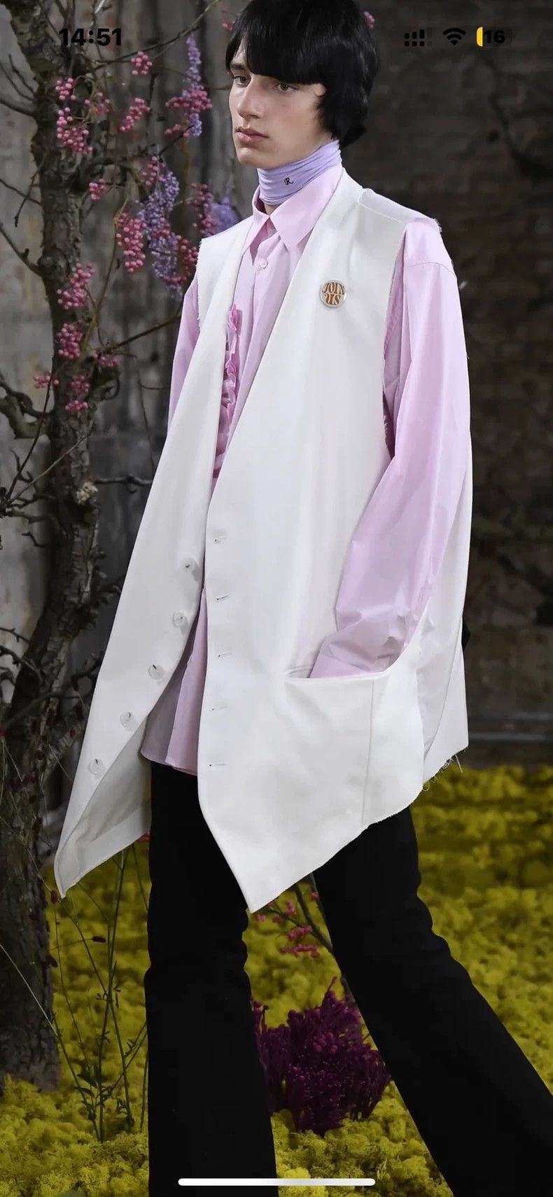 Raf Simons Raf simons 21ss pink pleated shirt Size US S / EU 44-46 / 1 - 7 Thumbnail