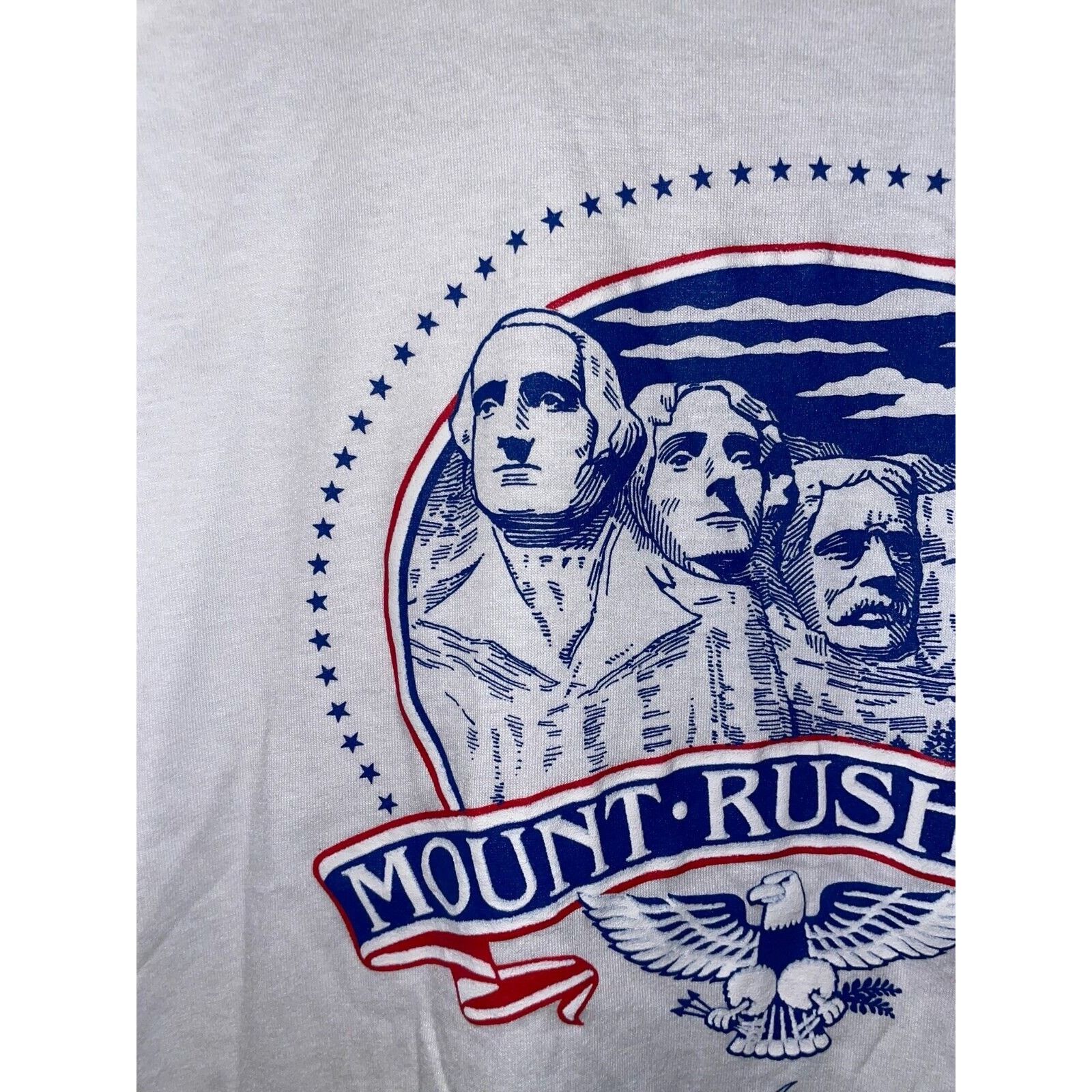 Jerzees Vintage Mount Rushmore Shirt Anniversary Graphic L White Tee Size US L / EU 52-54 / 3 - 3 Thumbnail