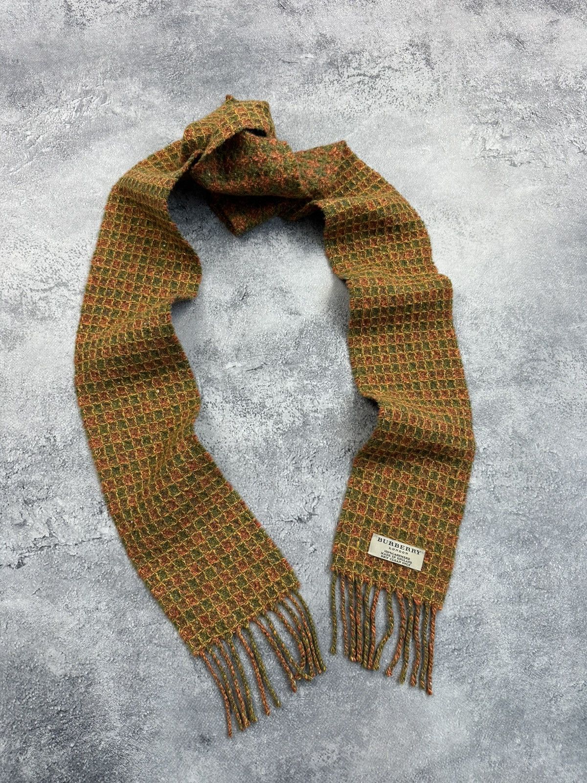 Burberry Burberry Cashmere Scarf Checkered Rare Neckwear Luxury Size ONE SIZE - 1 Thumbnail