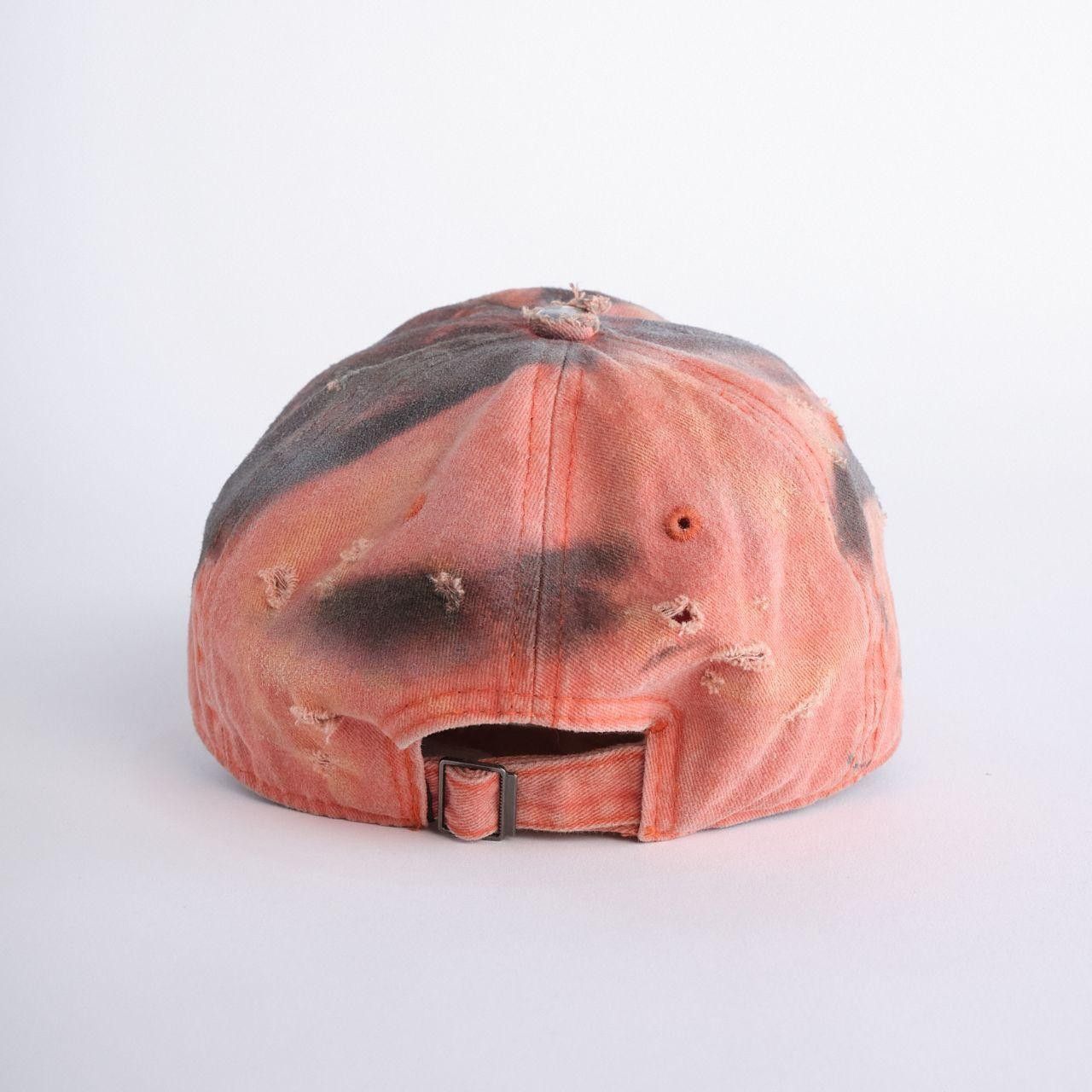 Other ASTROBOI* Costa Rica Trashed Faded Orange Rhinestone Hat Size ONE SIZE - 5 Thumbnail