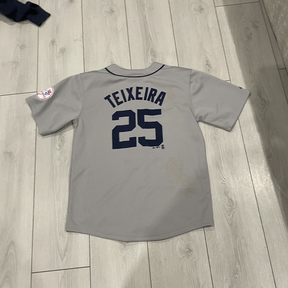Majestic × New York Yankees × Vintage 90s Bernie Williams New York Yankees jersey Teixeira majesti Size US S / EU 44-46 / 1 - 2 Thumbnail
