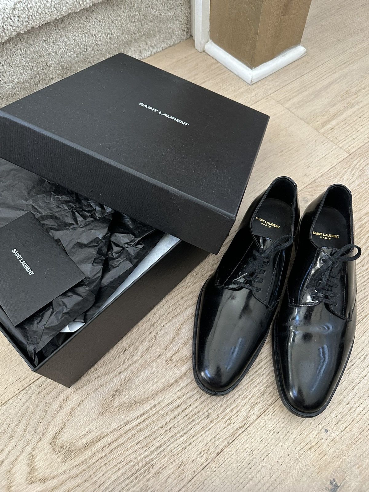 Saint Laurent Paris Saint Laurent Army Derby Size 38.5 Size US 8.5 / IT 38.5 - 1 Thumbnail