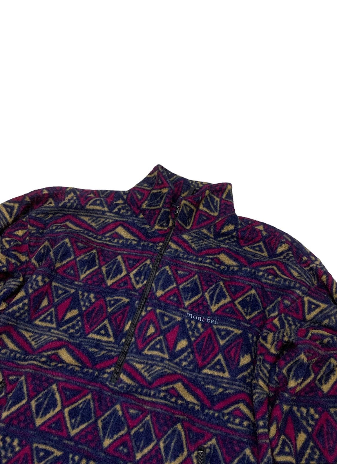 Montbell 90s Montbell Japan goretex wind stopper navajo fleece jacket Size US M / EU 48-50 / 2 - 4 Thumbnail