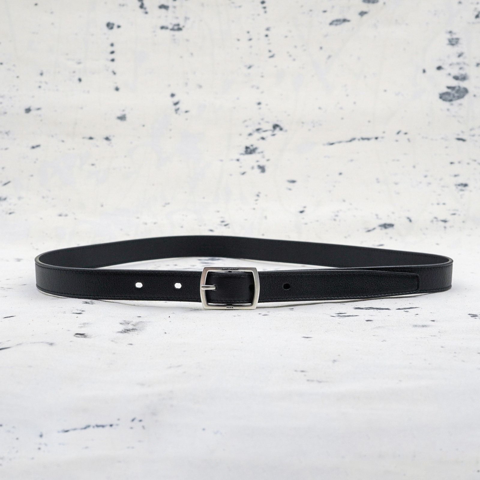 Saint Laurent Paris Saint laurent paris textured leather black women's belt Size ONE SIZE - 1 Thumbnail