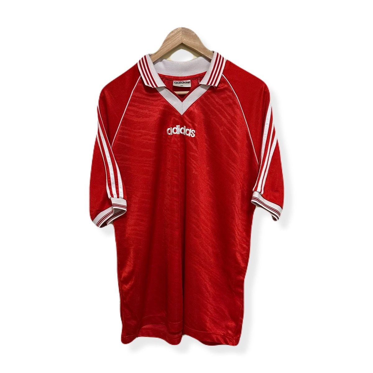 Adidas × Vintage Vintage 80’s adidas Equipment Poland Football Jersey T Shirt Size US L / EU 52-54 / 3 - 7 Thumbnail