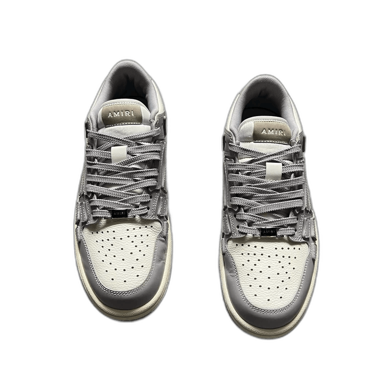 Amiri AMIRI Gray and White Bone Sneakers Size 40 Size US 9 / EU 42 - 1 Thumbnail
