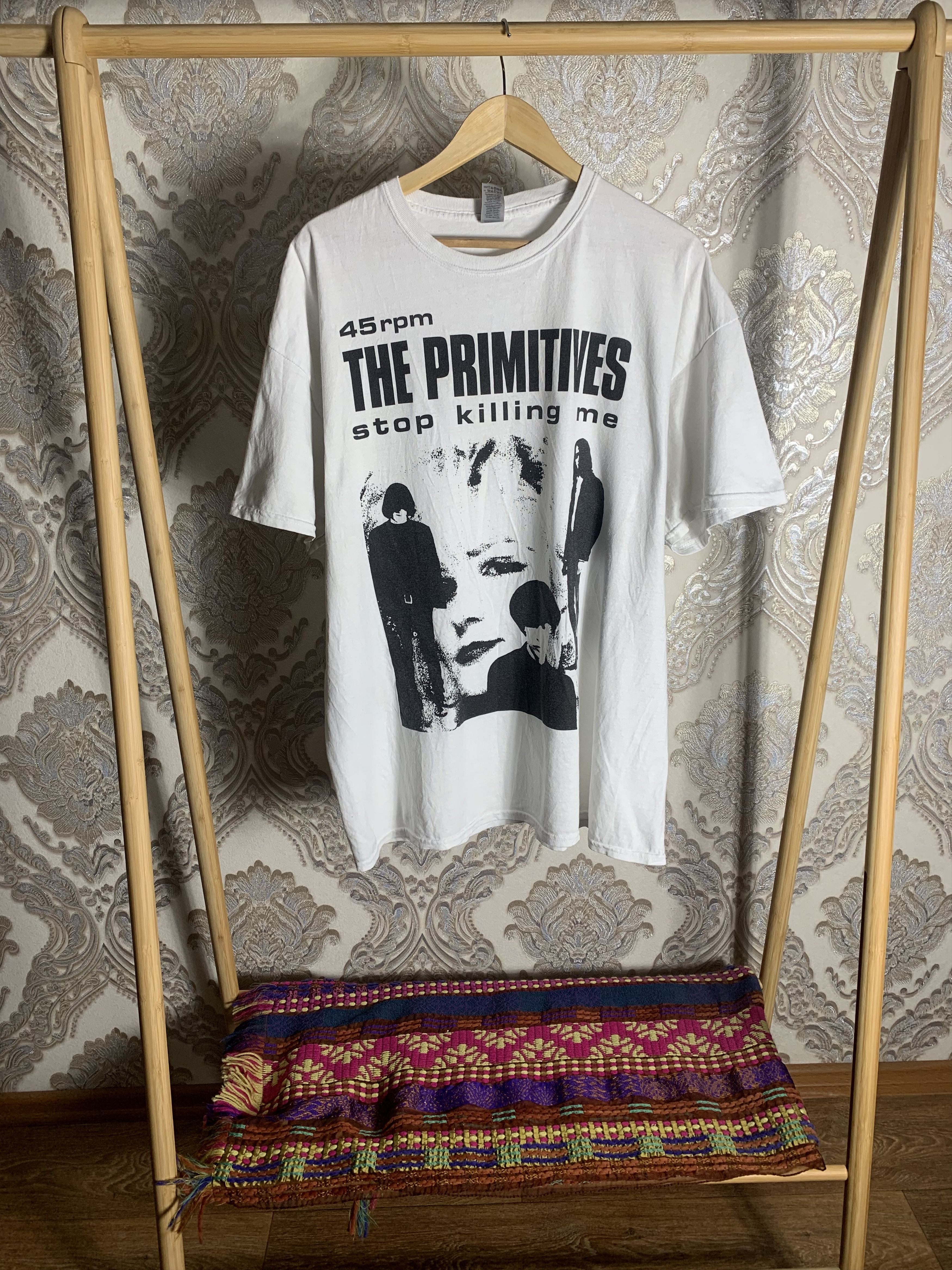 Band Tees VINTAGE THE PRIMITIVES STOP KILLING ME 45 RPM METAL PUNK Size US XXL / EU 58 / 5 - 2 Thumbnail