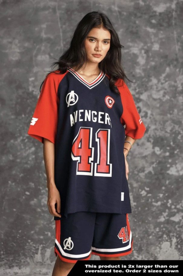 Marvel Comics Bonkers * Marvel (Avengers) Jersey Size L / US 10 / IT 46 - 8 Thumbnail
