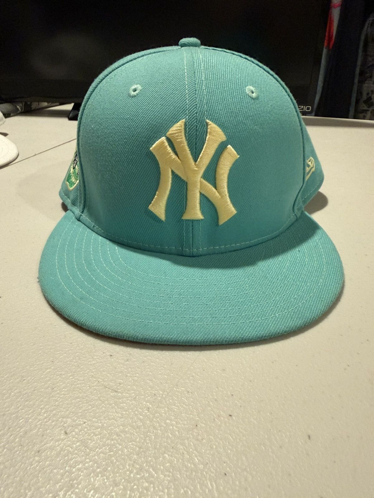 New Era 1977 all star game yankee stadium mint green hat | MLB Size ONE SIZE - 5 Thumbnail