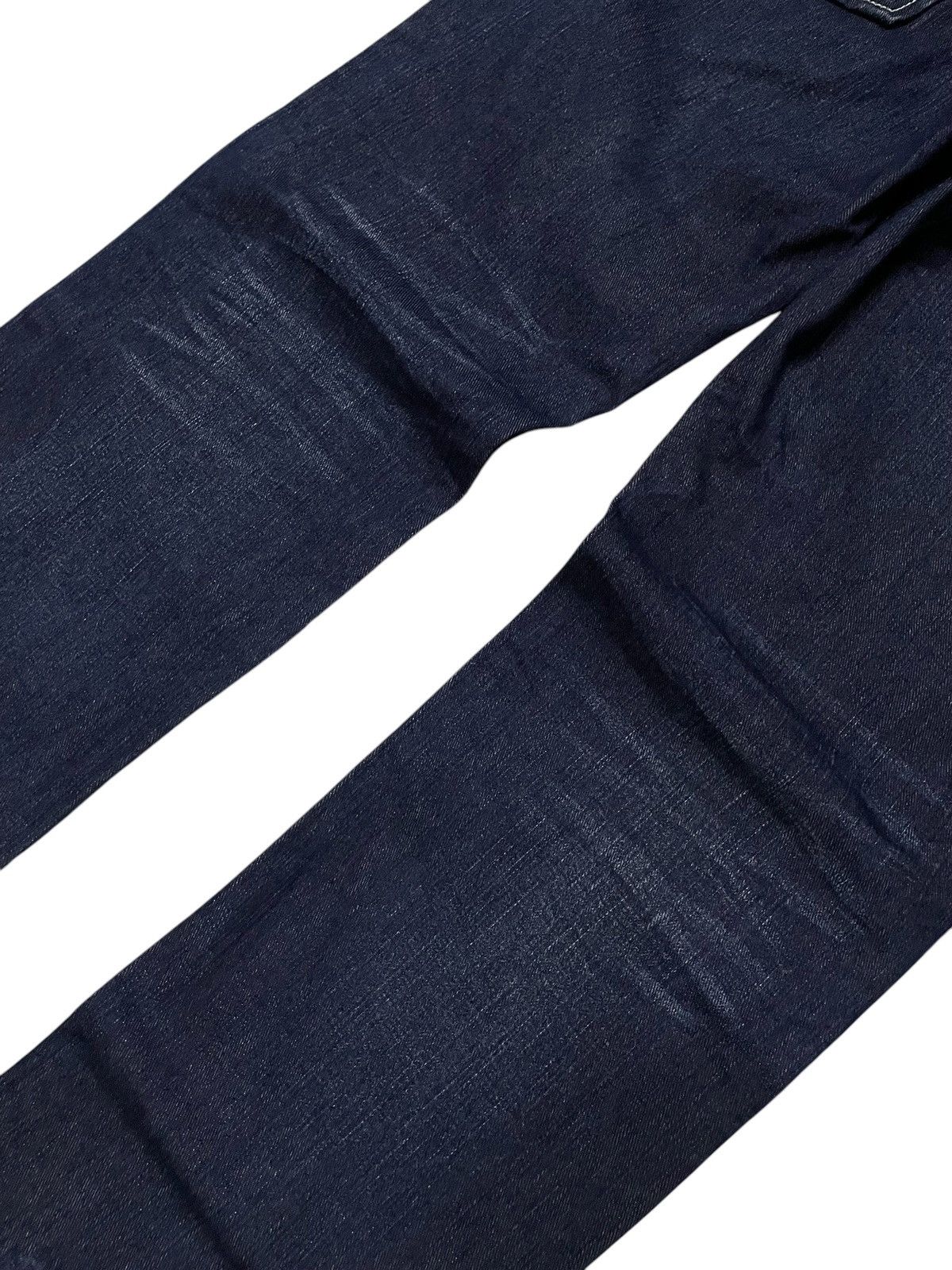 GOSTAR DE FUGA × LOWBOX Lowbox Japan Indigo Wash Contrast Stitched Straight Jeans Size US 31 - 14 Thumbnail