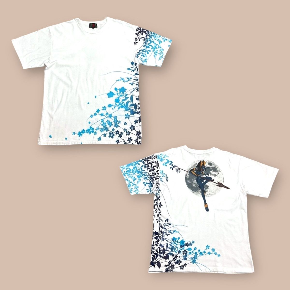 Anime Evangelion x Nishiki x Mark6 x Spear of Longinus White Tee Size US XXL / EU 58 / 5 - 1 Thumbnail