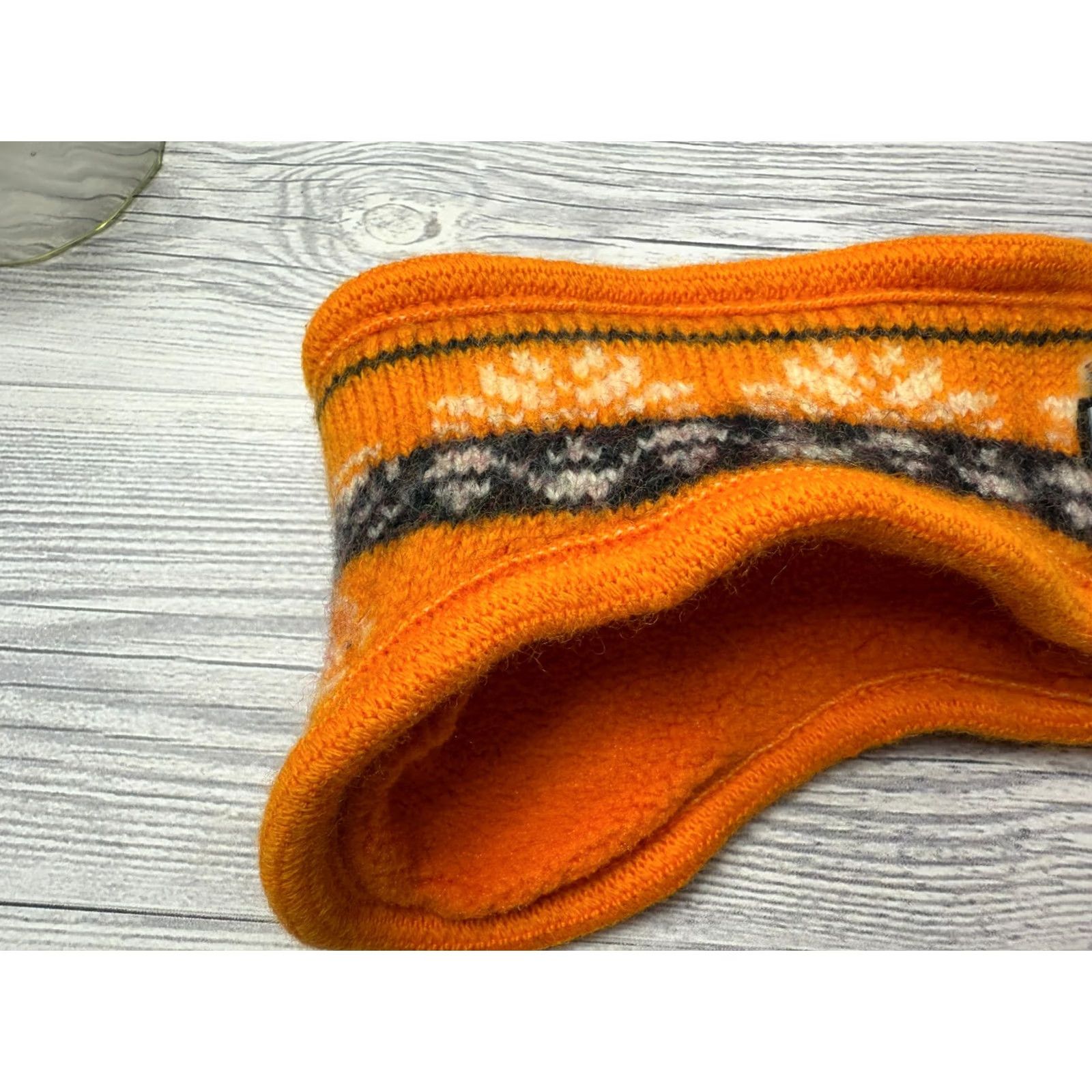 Vintage steffner Wool Headband Orange Women Headband Wool Eco-Friendly Casual Band Modern Style Size ONE SIZE - 3 Thumbnail