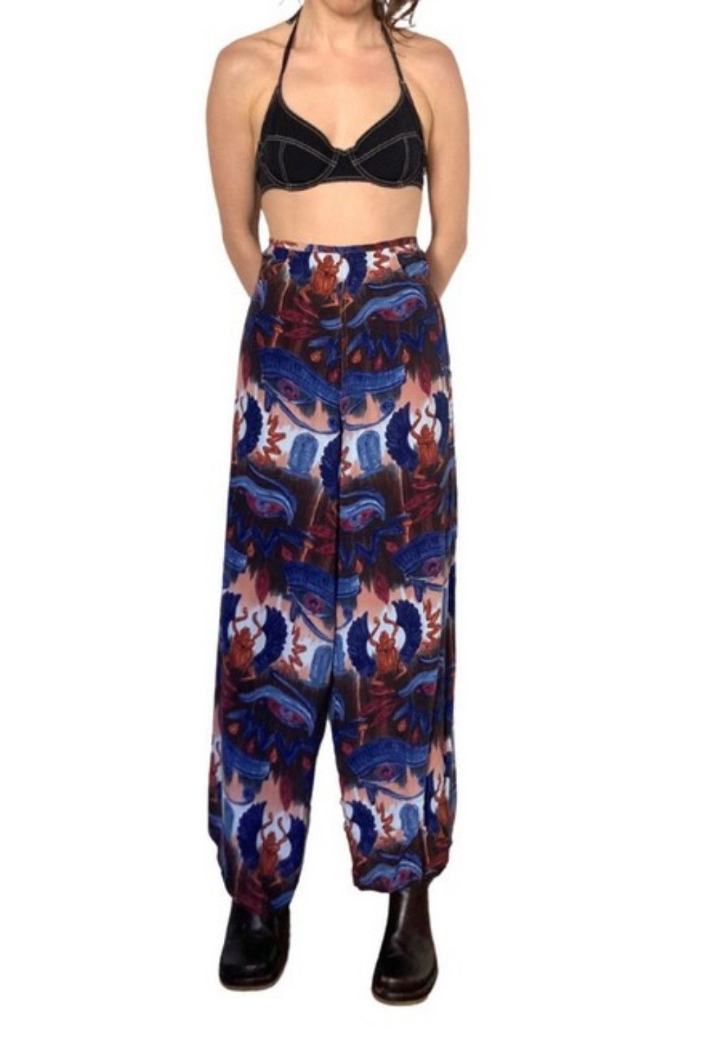 Jean Paul Gaultier Egypt Egyptian Horus Scarab Maxi Dress