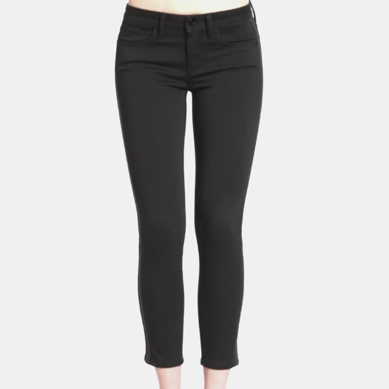 Mavi MAVI Adriana Ankle' Mid-Rise Super Skinny Black Jeans - 28 Size 28" / US 6 / IT 42 - 1 Thumbnail