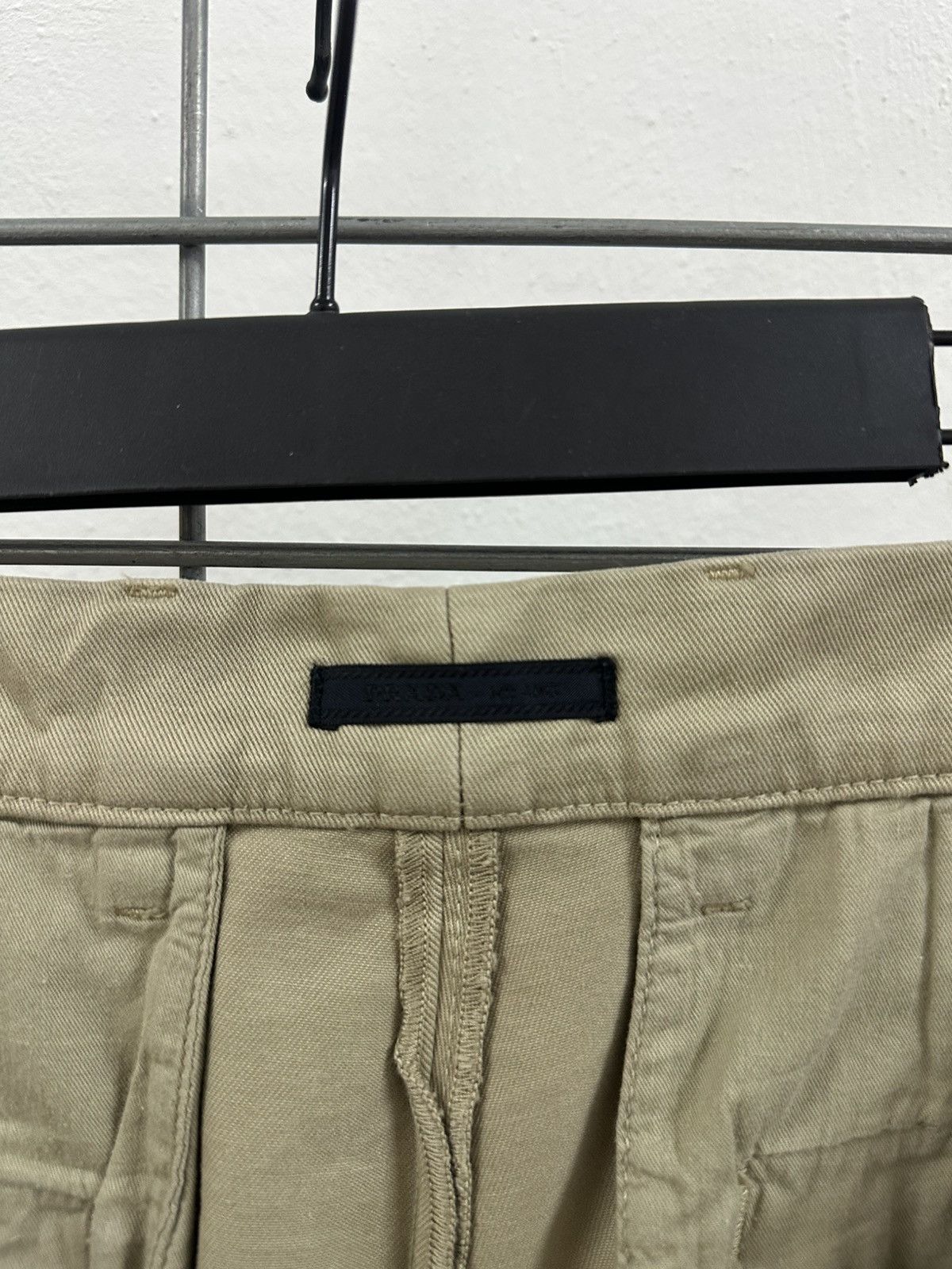Prada Prada SPH07B Cotton Gabardine Trousers (Khaki) Size 29" - 11 Thumbnail
