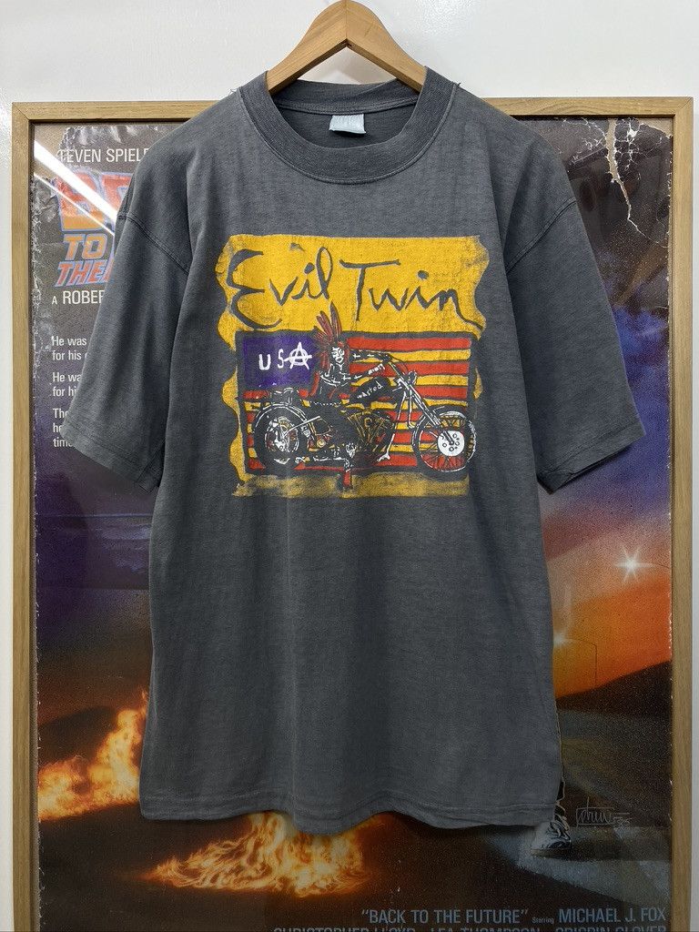 Vintage 1992 Vintage Love/Hate Evil Twin Wasted In USA Tour Band Tee Size US L / EU 52-54 / 3 - 1 Thumbnail