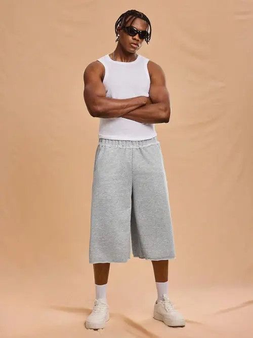 Jean Haruno x Aoki Raw EDGY Y2K Drip drill prison shorts Size US 32 / EU 48 - 7 Thumbnail
