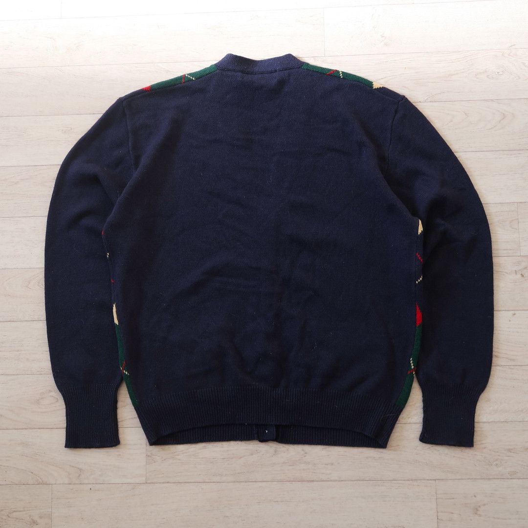 Polo Ralph Lauren Vintage Polo Ralphlauren Merino Wool Argyle Check Cardigan Size US L / EU 52-54 / 3 - 7 Thumbnail