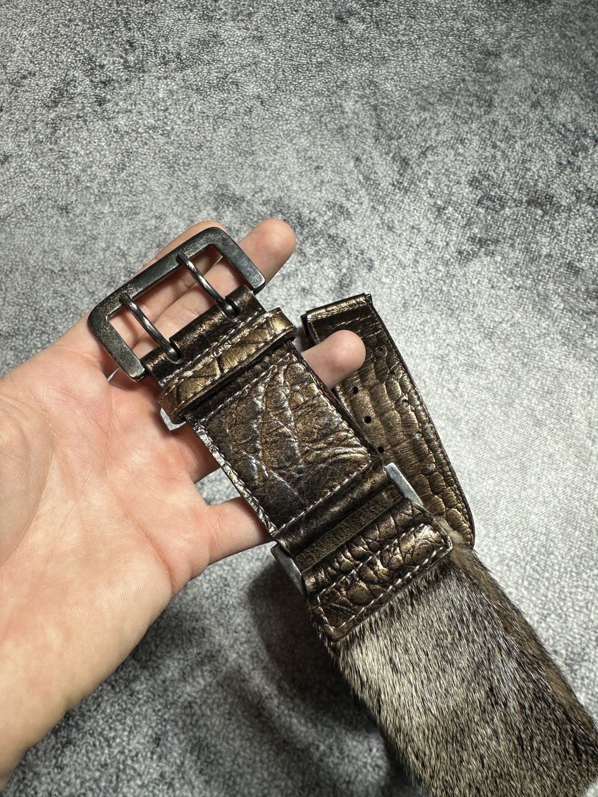 Other Y2K Vintage Fur Cowboy Belts Streetwear USA Style Rare Size ONE SIZE - 3 Thumbnail