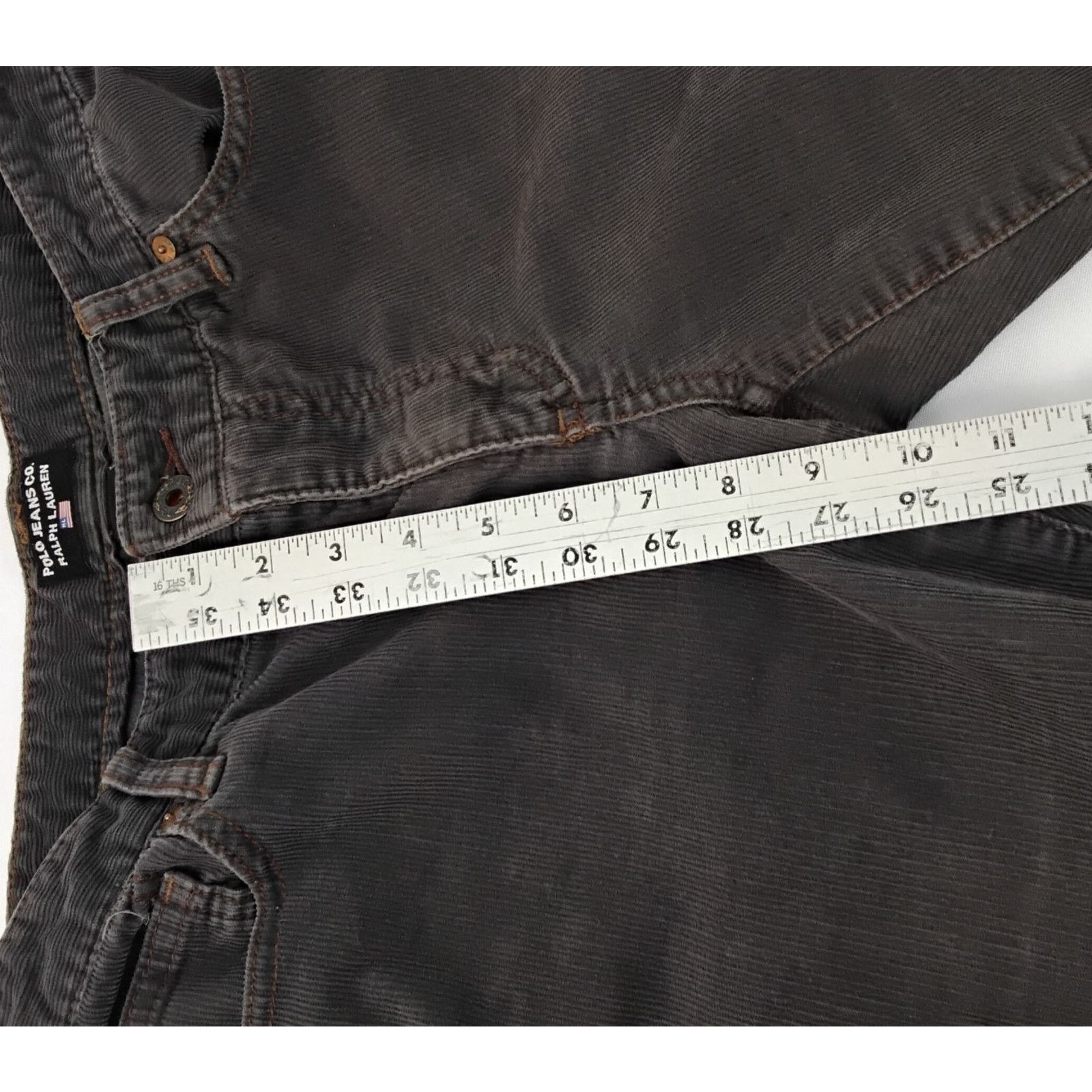 Polo Ralph Lauren Polo Jeans Ralph Lauren Corduroy Pant Women's 33x30 Gray Size 32" / US 10 / IT 46 - 12 Thumbnail