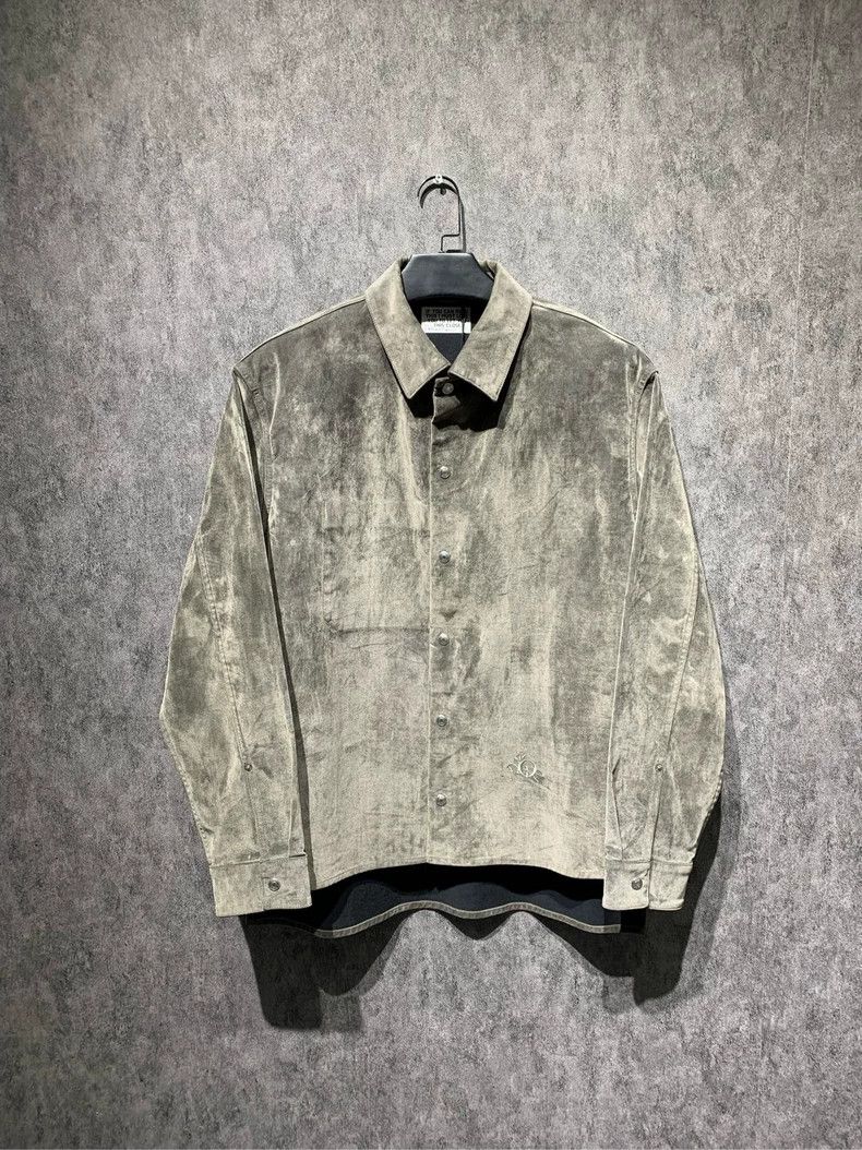 Dior Travis Scott co-branded gray plush embroidered logo sh