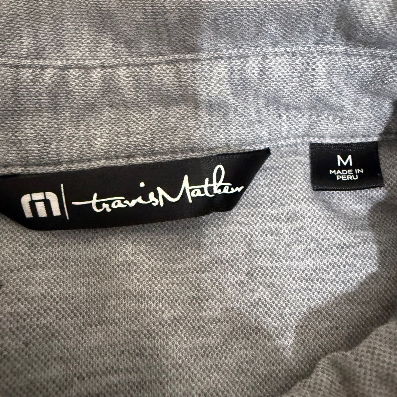 TravisMathew Travis Mathew Polo Shirt Men M Gray Stripe Short Sleeve Golf Size US M / EU 48-50 / 2 - 2 Thumbnail