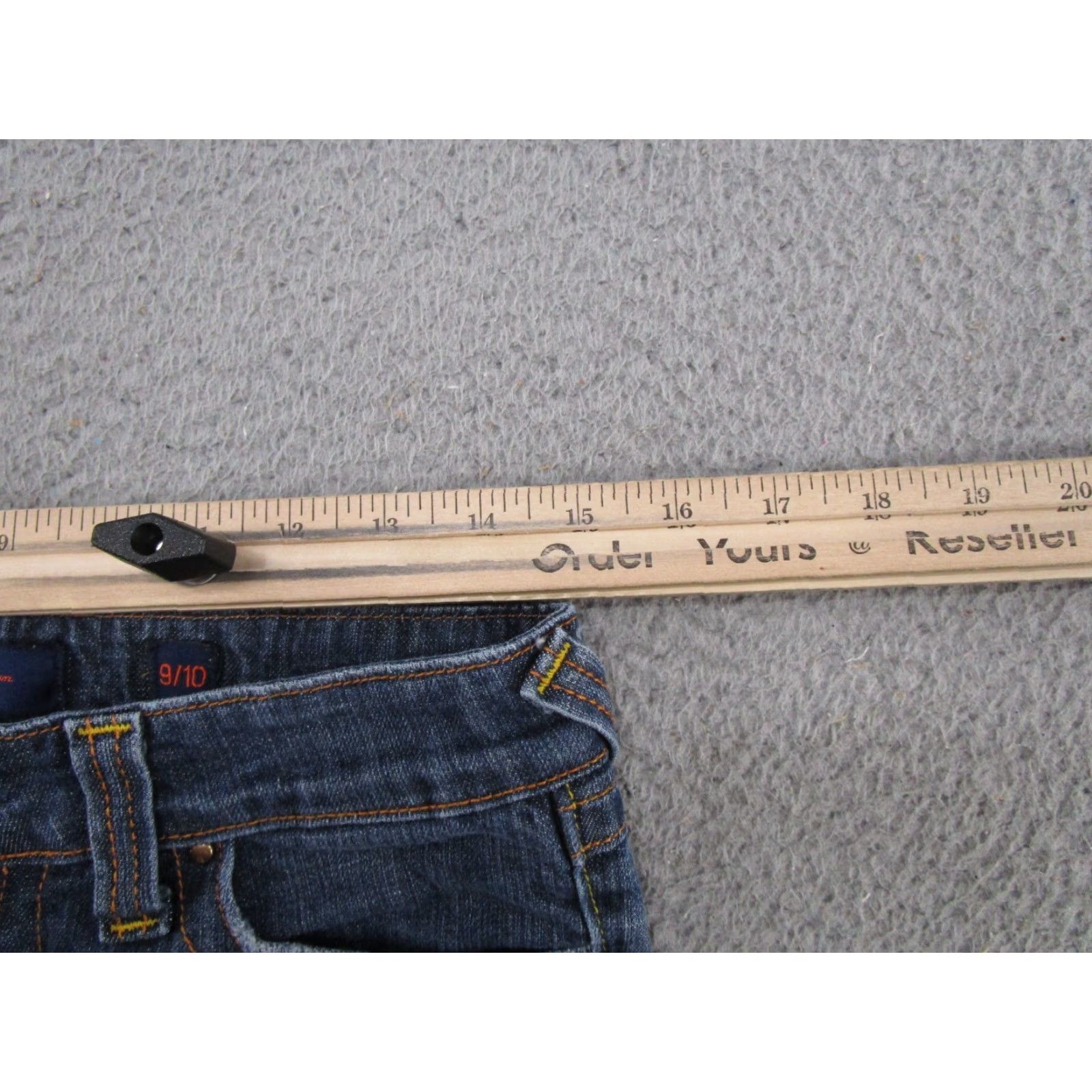 Vintage VIGOSS Jeans Bootcut Women Regular 10 Blue Denim 5-Pocket Stretch Zipper Closure Cotton Vintage No Size 32" / US 10 / IT 46 - 7 Thumbnail