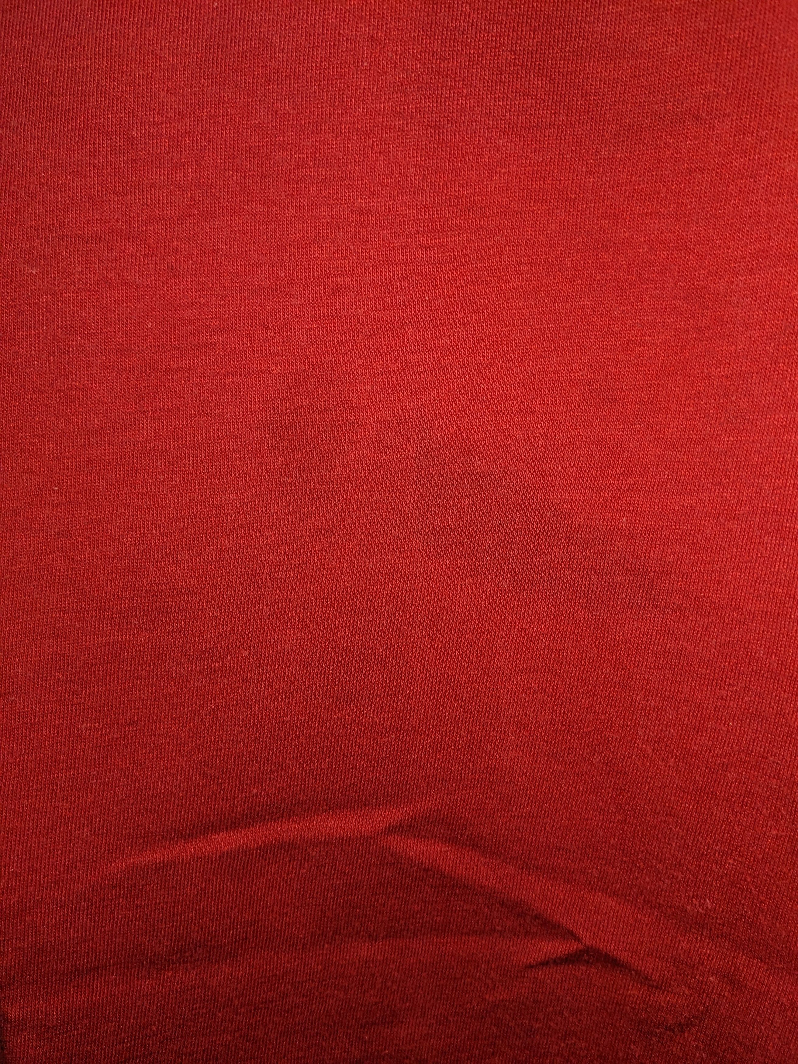 Nike × Vintage Vintage 80s Nike Spell Out Swoosh Red YOUTH Large T-Shirt Size US L / EU 52-54 / 3 - 4 Thumbnail