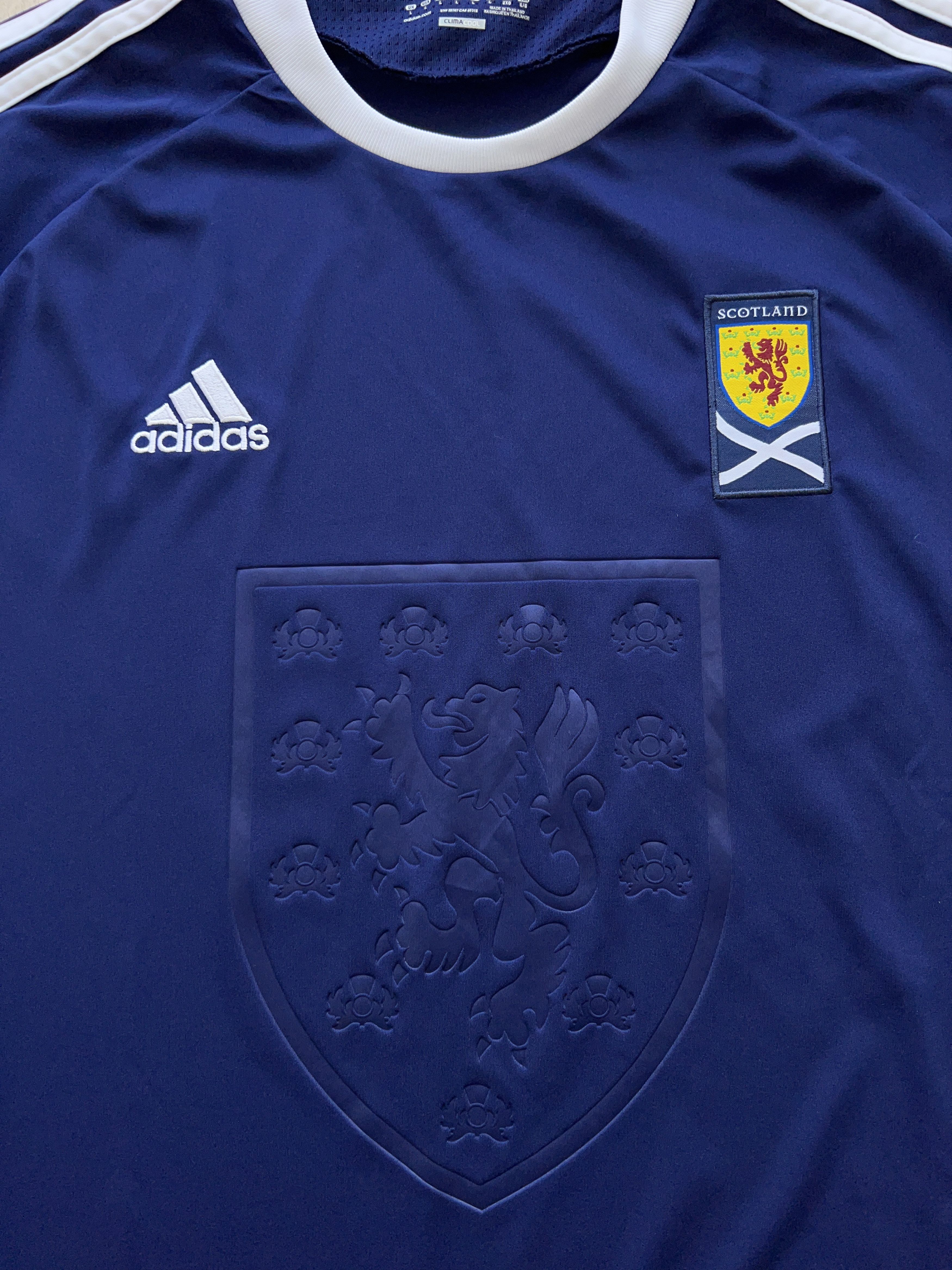 Adidas Scotland 2010 2011 Home Football Soccer Shirt Jersey Size US L / EU 52-54 / 3 - 3 Thumbnail