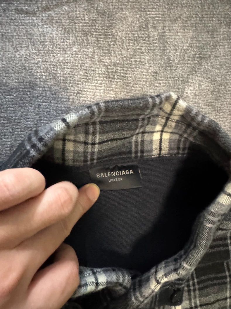 Balenciaga Balenciaga 25 Patchwork loose plaid shirt Size US M / EU 48-50 / 2 - 3 Thumbnail