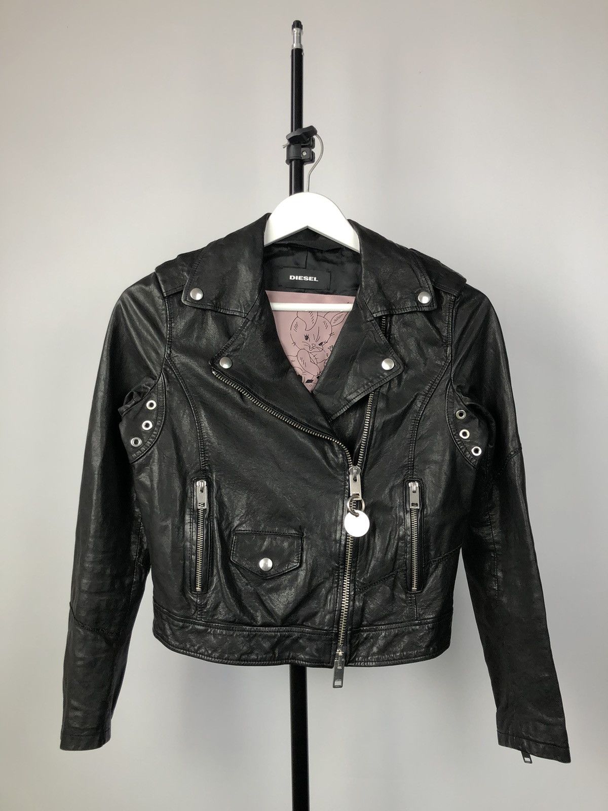 Diesel × Vintage Vintage Diesel Balfern Leather Biker Jackets Japan Size M / US 6-8 / IT 42-44 - 1 Thumbnail